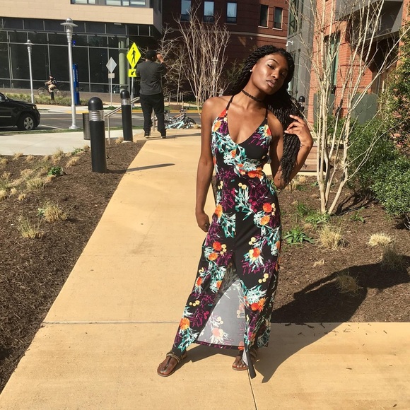 Multicolor maxi dress - Picture 3 of 4